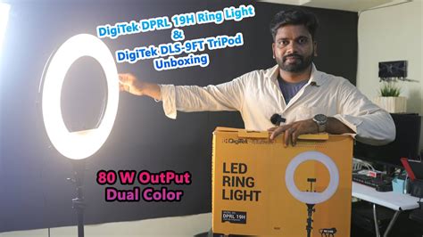 Digitek Dprl H Ring Light Dls Ft Tripod Unboxing Setup And Demo