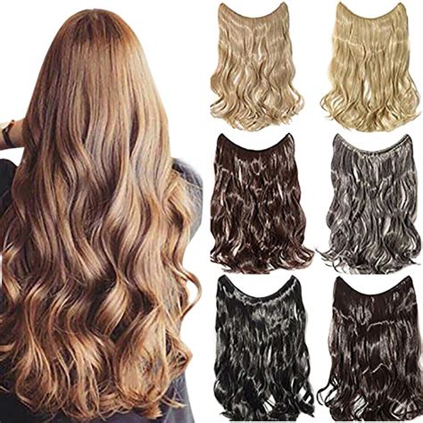 Remeehi Curly Wavy Halo Hair Extensions Real Human Hair Hidden Halo