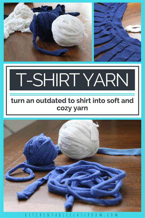 How To Make T Shirt Yarn The Kitchen Table Classroom T Shirt Yarn