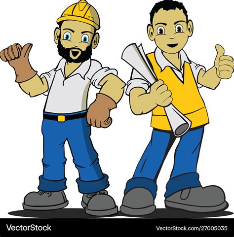 Construction workers Royalty Free Vector Image