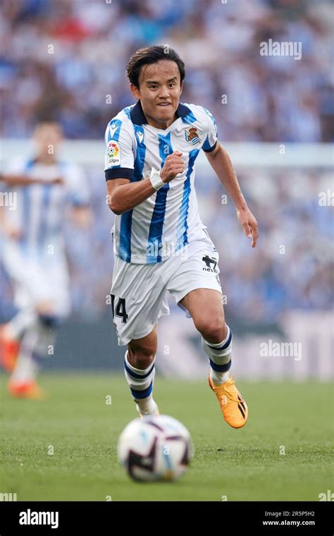 Takefusa Kubo Of Real Sociedad During The Spanish Championship La Liga