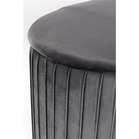 Kare Design Tabouret Coffre Roma Velours Gris Kare Design Veepee