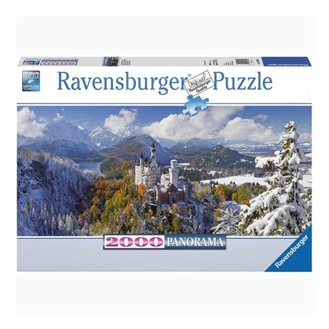 Rompecabezas Ravensburger Castillo Neuschwanstein Invierno 2000 Piezas