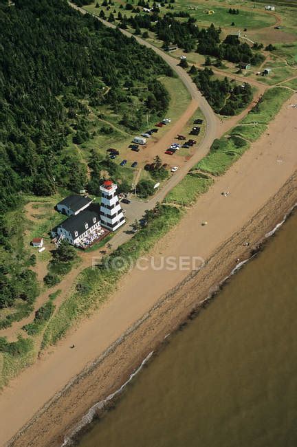 Aerial View Of West Point Lighthouse Of Prince Edward Island Canada