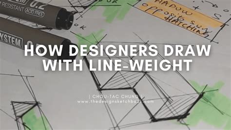 Get The Wow Factor In ID Sketching Control Line Weight In 3 Steps