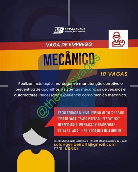 Mecânico Fortaleza Ce 01 Vagas Themos Vagas Empregos E