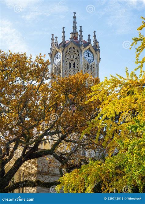 Auckland University Clock Tower Old Arts Building Editorial Stock Photo