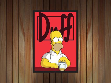 Quadro Decorativo Desenho Homer Os Simpsons Decorar Elo