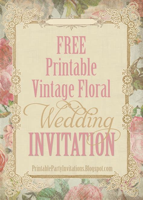 Free Printable Wedding Templates For Invitations Doctemplates