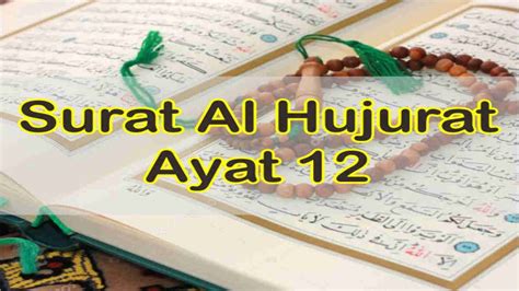 Detail Surat Al Hujurat Ayat 12 Dan Artinya Koleksi Nomer 15