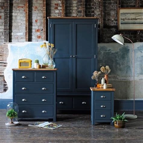 Westcote Blue Bedroom Set Oak Bedroom Furniture Painted Bedroom