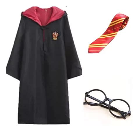 Traje Disfraz Harry Potter Gryffindor Capa Corbata Halloween Cuotas