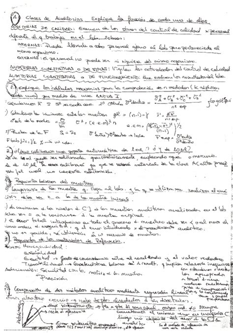 CONTROL CALIDAD Y GESTION DEL LABORATORIO DE ANALISIS EJERCICIOS DE