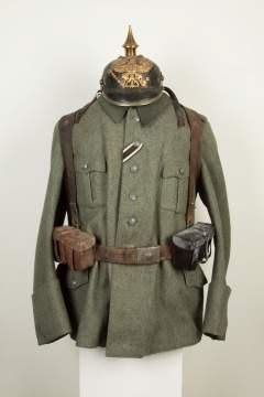 Russian WWI Combat Uniform with Spiked Helmet | Cottone Auctions