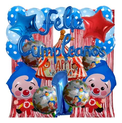 Sets De Globos Payasito Plim Plim Fiestas Globos Plim Plim Meses Sin