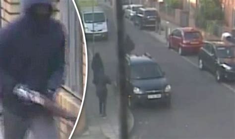 Shocking Cctv Shows Armed Gang Open Fire With Sawn Off Shotgun In Broad