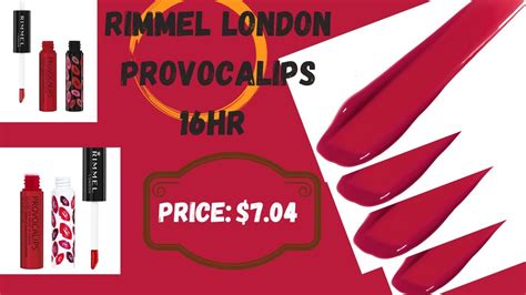 Rimmel London Provocalips Hr Kiss Proof Lip Colour Play With