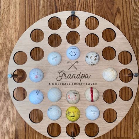 Personalised Golf Ball Wall Art Collector For The Home Golf Ball