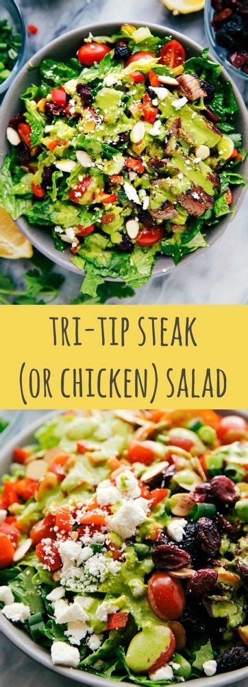 Tri Tip Steak Salad Chicken Option Chelseas Messy Apron Steak Salad Recipe Delicious