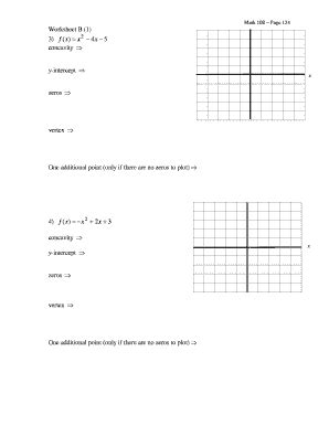 Fillable Online Math Siu Worksheet B X Xxf Concavity Y