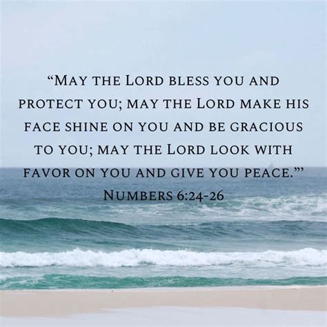 Numbers 6 24 26 May The LORD Bless You And Protect You May The LORD