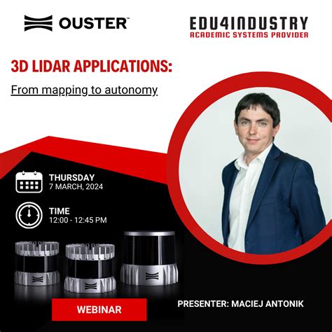 Webinar: 3D lidar applications – from mapping to autonomy | Edu4Industry