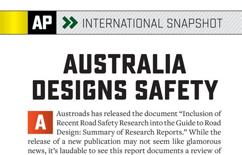 Austroads Releases Road Safety Research Asphaltpro Magazine