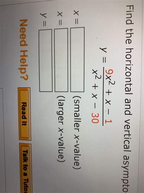 Solved Find The Horizontal And Vertical Asympto X X Chegg