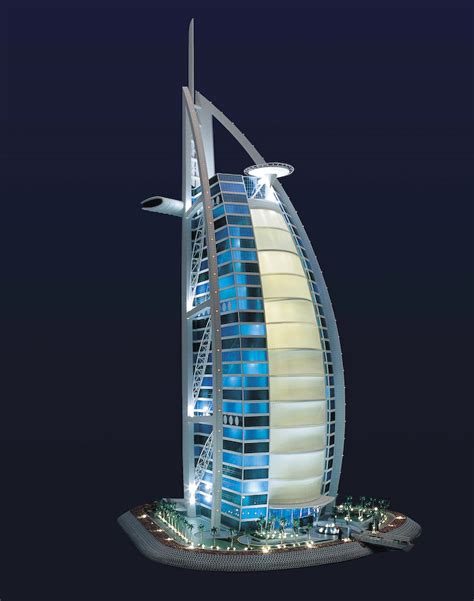 Modelart Burj Al Arab Model At Scale 1 200