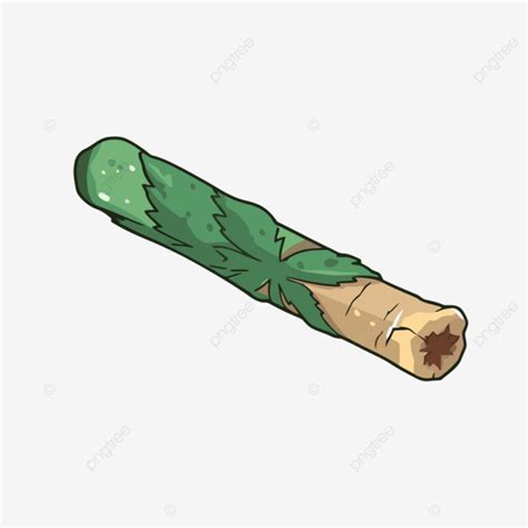 Blunt Clipart Rolling Pipe With Leaves Cartoon Vector, Cartoon Clipart ...