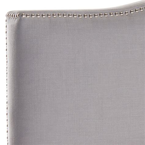 Safavieh Jeneve Arctic Gray Full Synthetic Upholstered Headboard In The