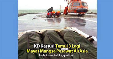 Kd Kasturi Temui 3 Lagi Mayat Mangsa Pesawat Airasia