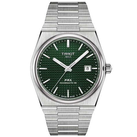 Reloj Tissot Classic Prx Powermatic Esfera Verde Mm T