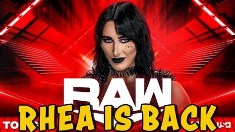 Monday Night Raw Livestream And Reactions Rhea Is Back And Dominik Is