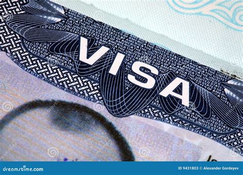 Passport Visa Stamps Stock Image Image Of Customs