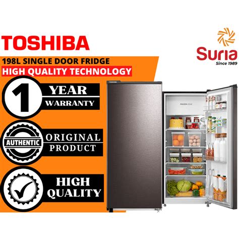 Free Delivery Kedah Penang Perlis Toshiba 198L Single Door