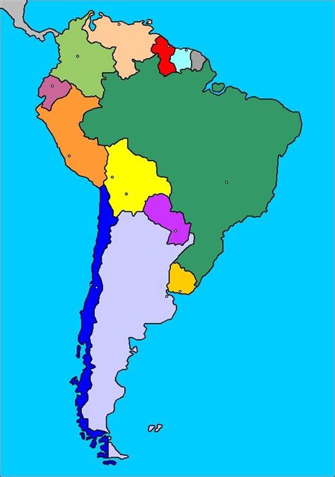 Countries And Capitals Of South America Diagram Quizlet