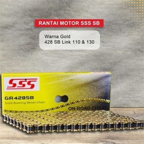 Jual Rantai Gold Murah 428SB 110L 130L SSS RACING ORIGINAL 130L Di