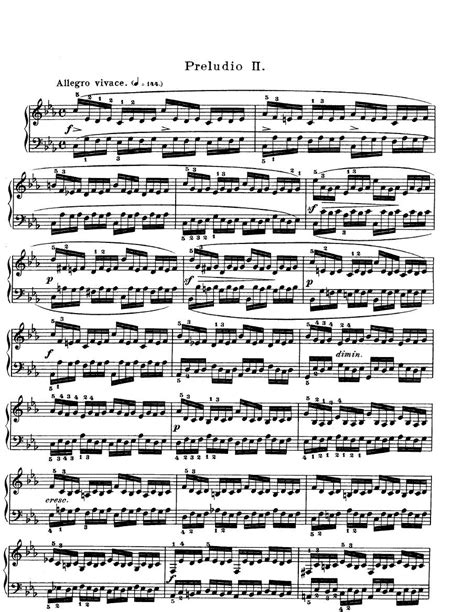 Bach Prelude And Fugue No 2 In C Minor Bwv 847 Free Sheet Music And Accompaniments