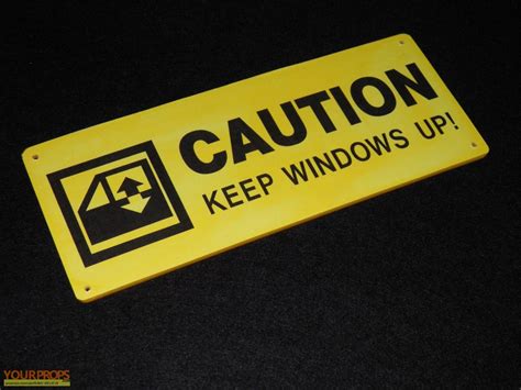 Jurassic Park "Caution" sign replica replica movie prop