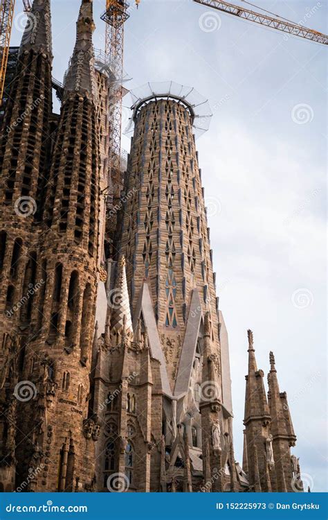 Barcelona Spanien April Sagrada Familia Von Antonio Gaudi