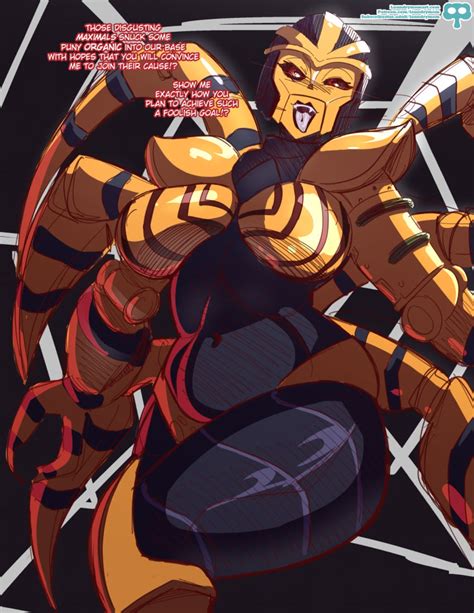 Rule 34 Big Breasts Black Body Blackarachnia Breasts Female Hasbro Hi