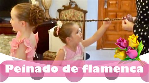 Peinado De Flamenca 💃 ¿ Cuanto Mide Su Cabello Familia Panda Youtube