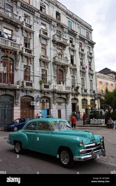 Vintage Cars In Havana Cuba Stock Photo Alamy