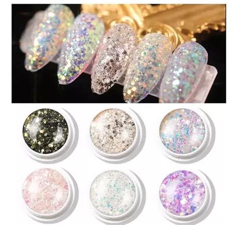 Cole O Glitter Maxi Flocos Encapsular Para Unhas Cores Mercadolivre