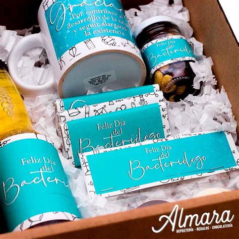 Caja Regalo Bacteri Logo Almara Reposteria Regalos Chocolateria