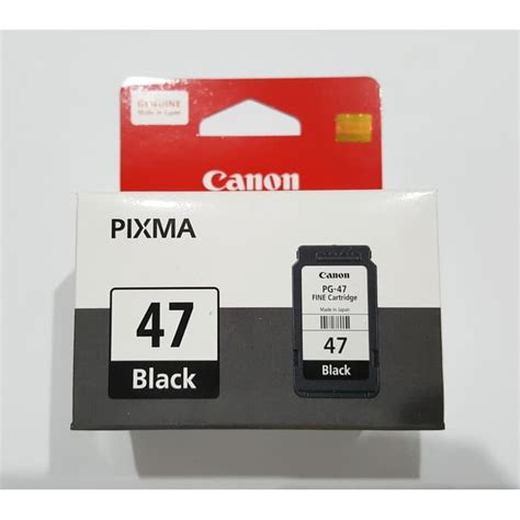 Jual TINTA CARTRIDGE CANON PG 47 BLACK ORIGINAL Shopee Indonesia