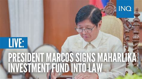 LIVE President Marcos Signs Maharlika Investment Fund Into Law YouTube