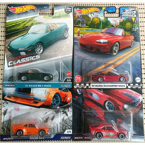 Hot Wheels Premium Mazda RX Miata B GT Selections MMRR Shopee Malaysia