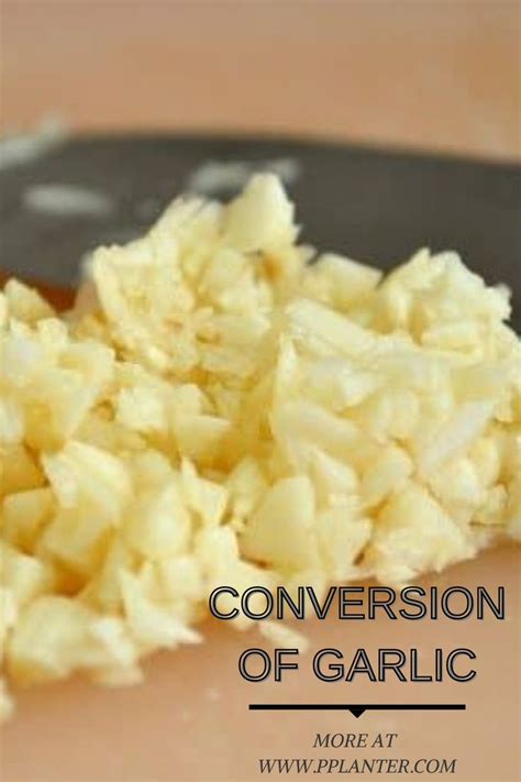 How Much Minced Garlic Equals One Clove Learn More About Garlic Conversion Minced Garlic